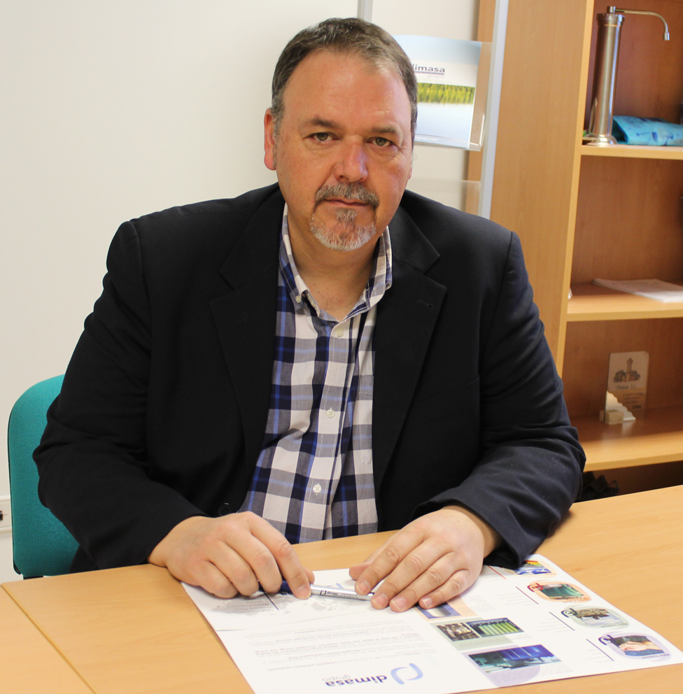 Francisco Andrés, Director Técnico de Dimasa Grupo. Un profesional que lleva más de 25 años en el sector del tratamiento de aguas, residuos y biogás. Además de su dilatada experiencia laboral, también ha impartido cursos y dado conferencias internacionales.